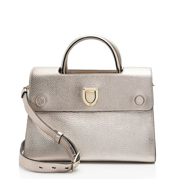 Dior Metallic Calfskin Diorever Medium Tote - Picture 1 of 16